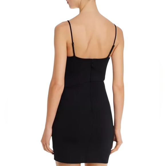 Guess Elegant Black Side Cut-Out Bodycon Women's Mini Dress Size S NWOT - Picture 3 of 9